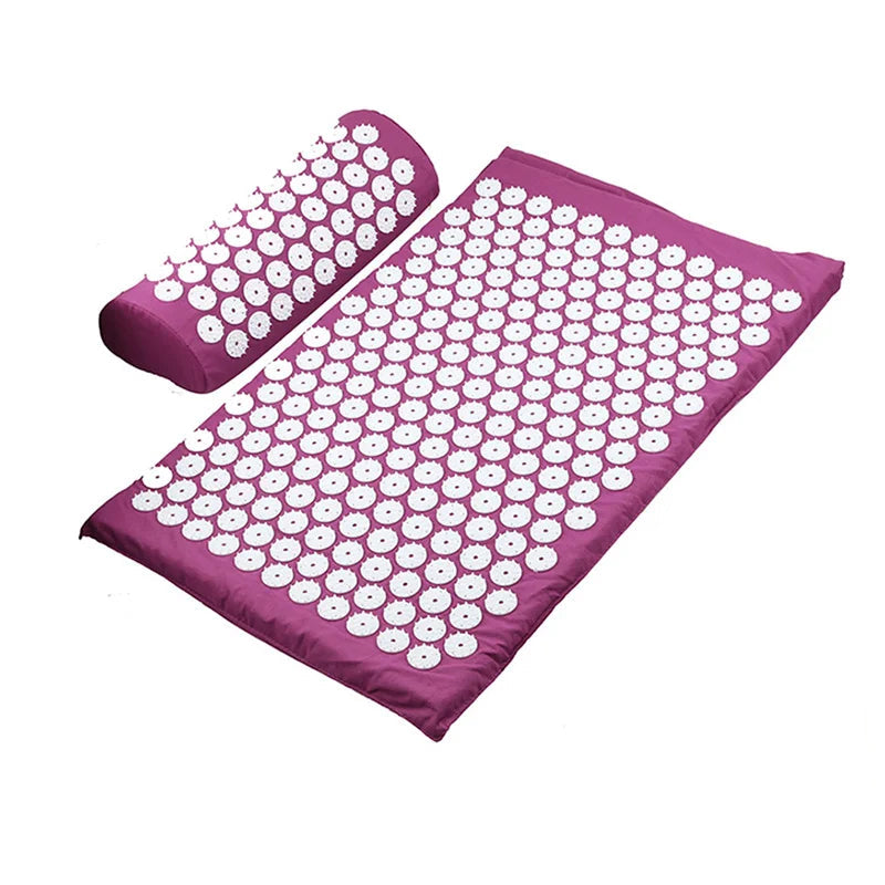 Tapis d’Acupression & Oreiller de Massage – Relaxation Profonde Ezenya
