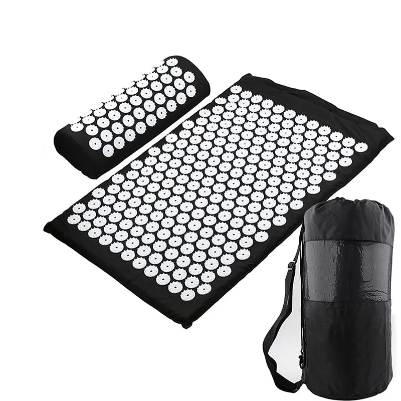 Tapis d’Acupression & Oreiller de Massage – Relaxation Profonde Ezenya