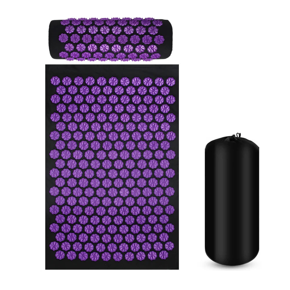 Grand Tapis d’Acupression & Oreiller – Détente Intégrale Ezenya