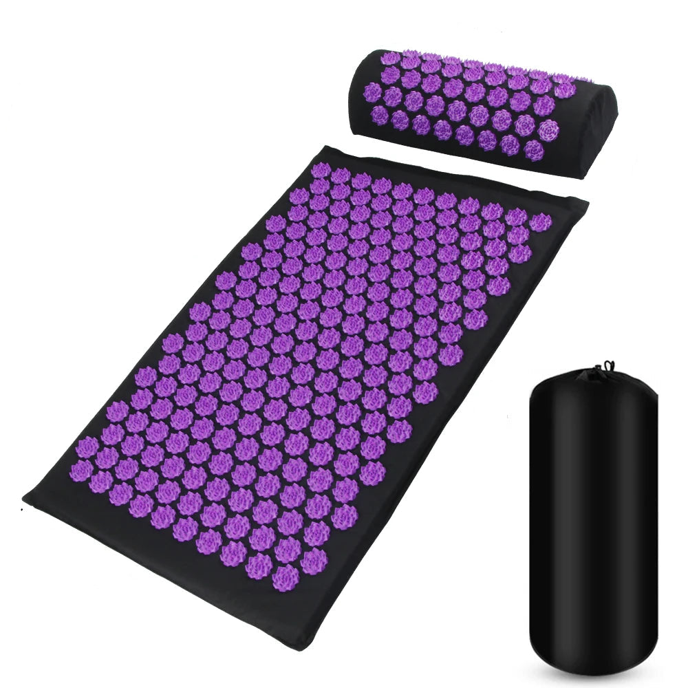 Grand Tapis d’Acupression Corps & Oreiller – Relaxation Ezenya