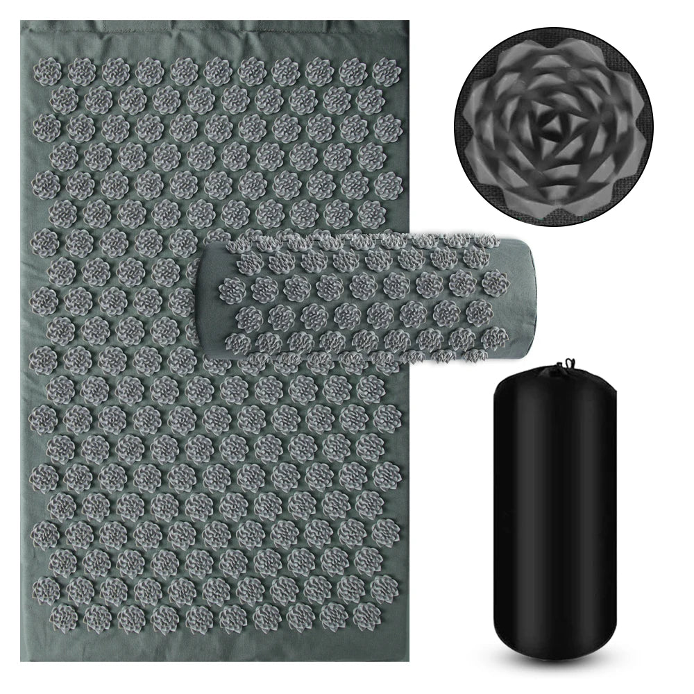 Grand Tapis d’Acupression Corps & Oreiller – Relaxation Ezenya