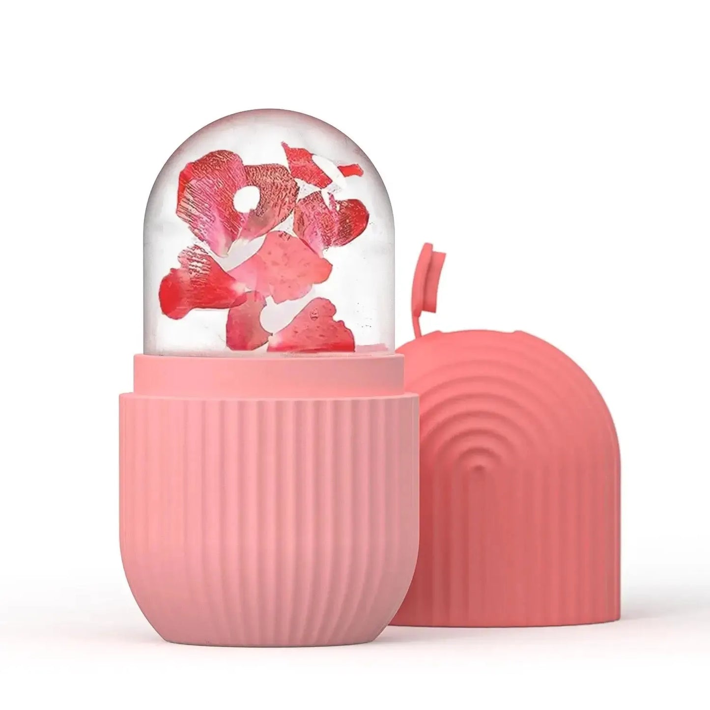 Ice Roller Silicone – Teint Éclatant, Pores Resserrés & Peau Apaisée | EZENYA