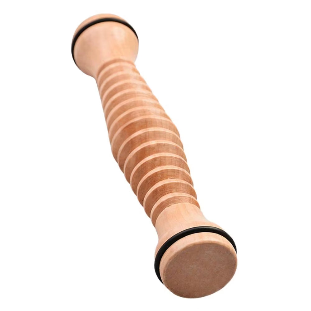Rouleau de Massage Pieds Bois – Soulagement Plantaire & Réflexologie Naturelle | EZENYA